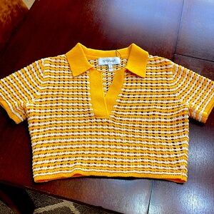 Derek Lam 10 Crosby Cropped knit Sweater. NEW w/o tags